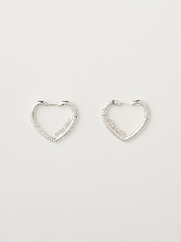 MINI HEART HOOP EARRINGS