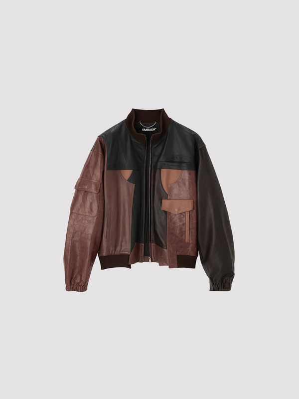PATCHWORK LEATHER BLOUSON