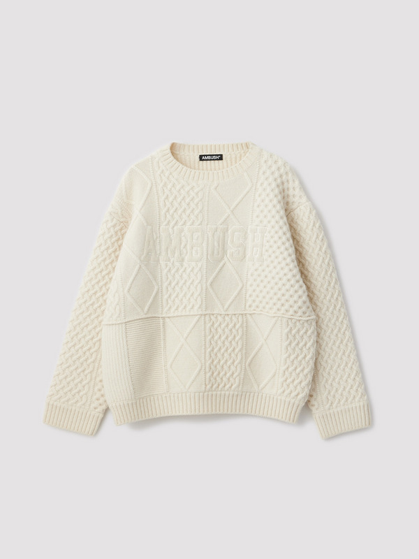 LOGO CABLE CREWKNIT