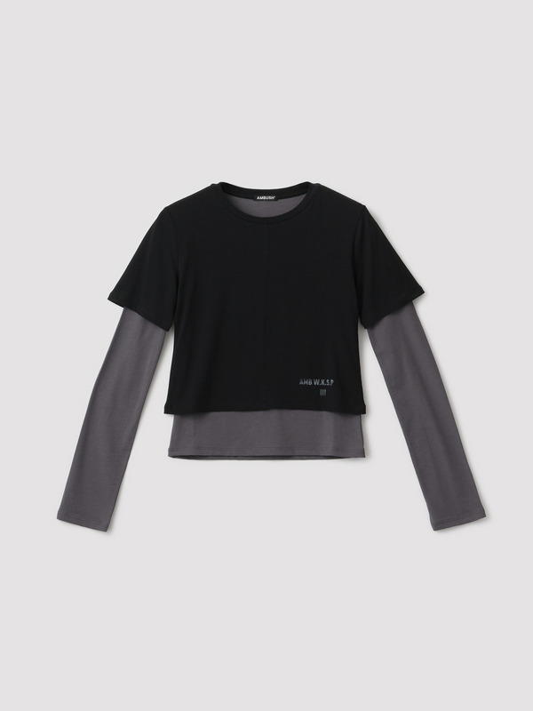 FITTED LAYERED L/S T-SHIRT
