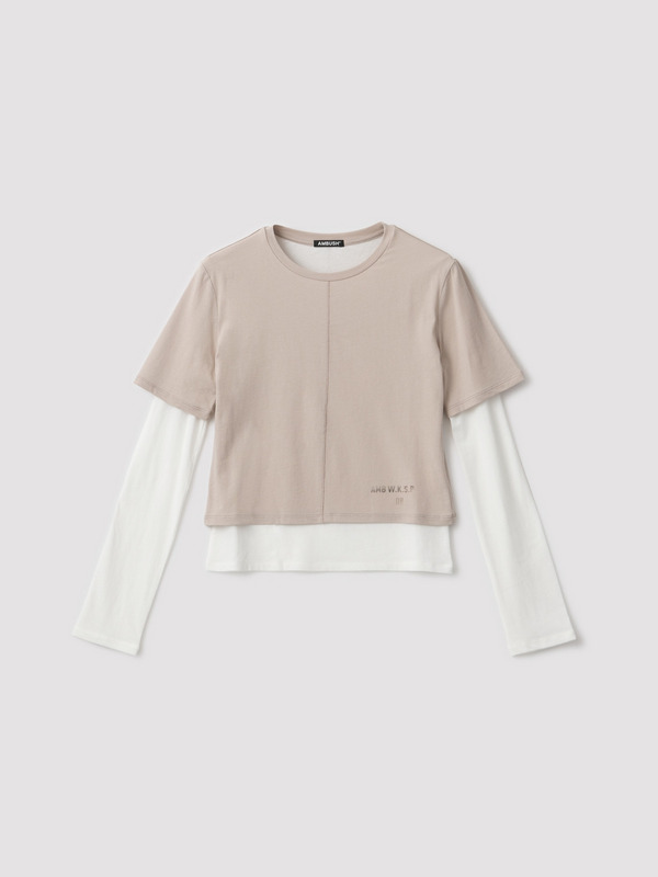 FITTED LAYERED L/S T-SHIRT