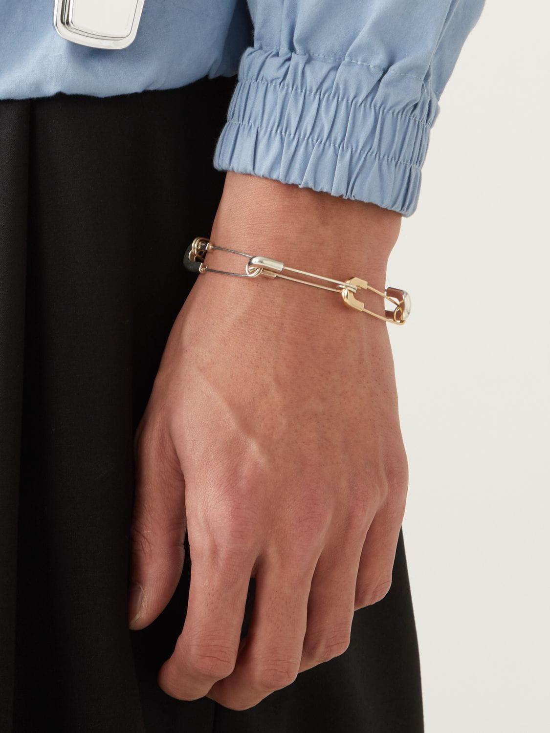 SAFETY PIN LINK BRACELET 詳細画像 Silver 2