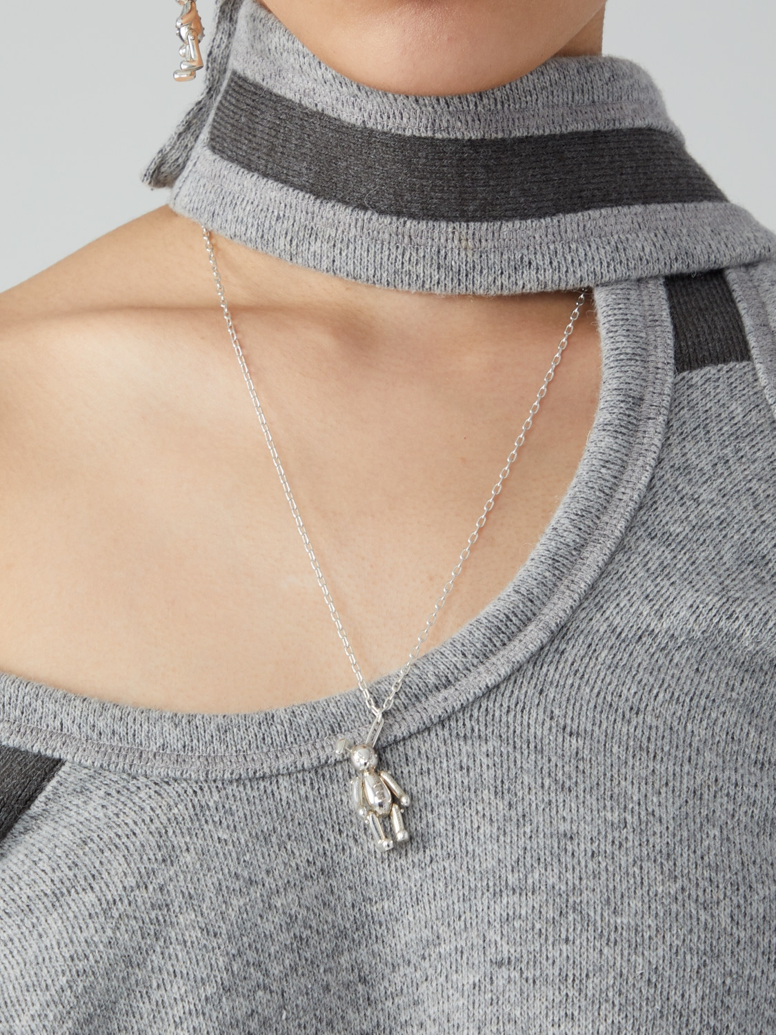 BUNNY CHARM NECKLACE 詳細画像 Silver 3