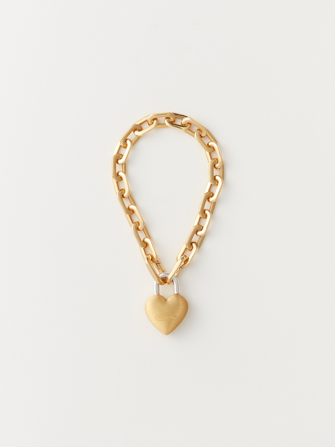 SMALL HEART PADLOCK CHAIN BRACELET 詳細画像 Gold 1