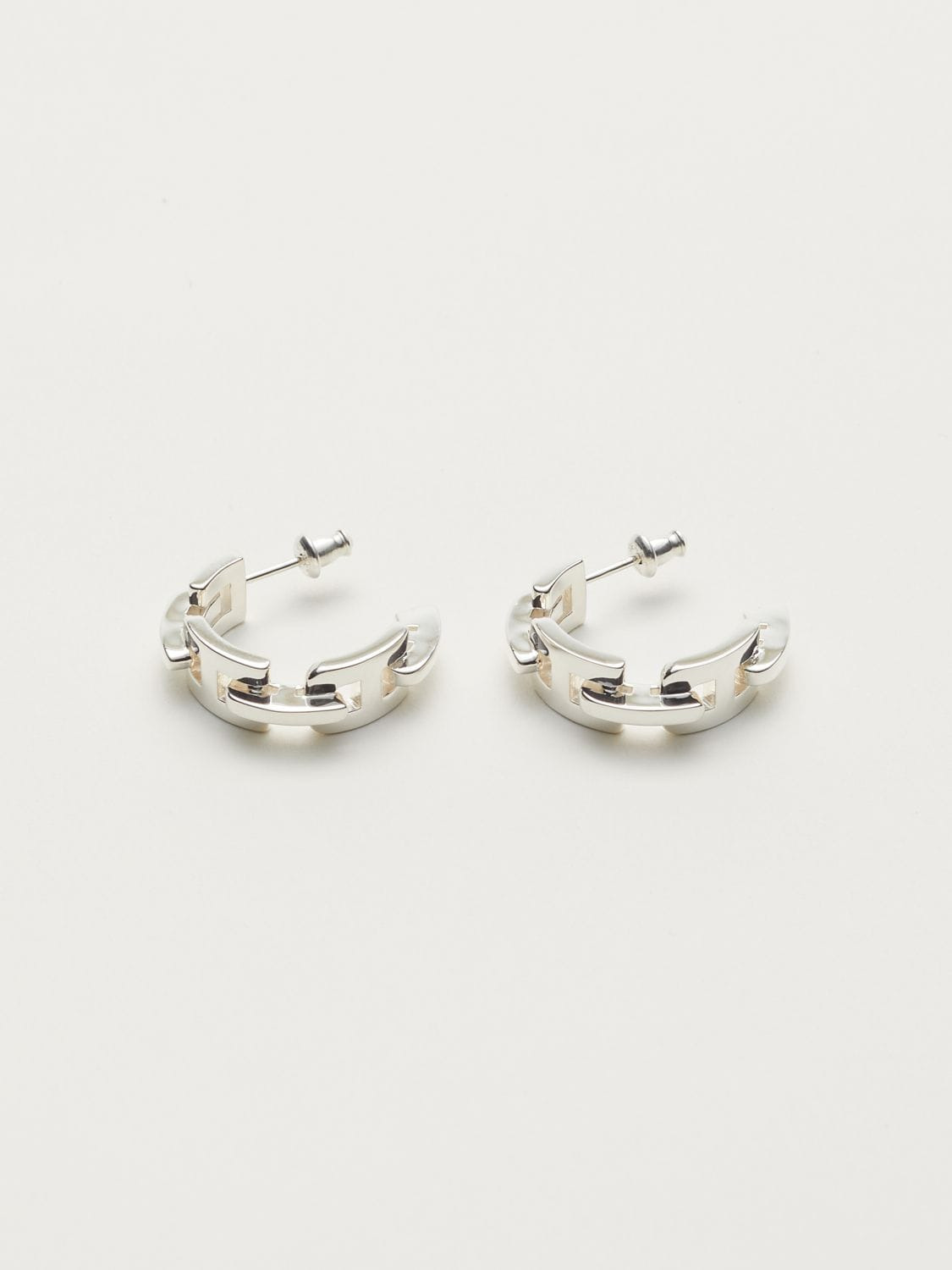 A CHAIN RING EARRINGS 詳細画像 Silver 1