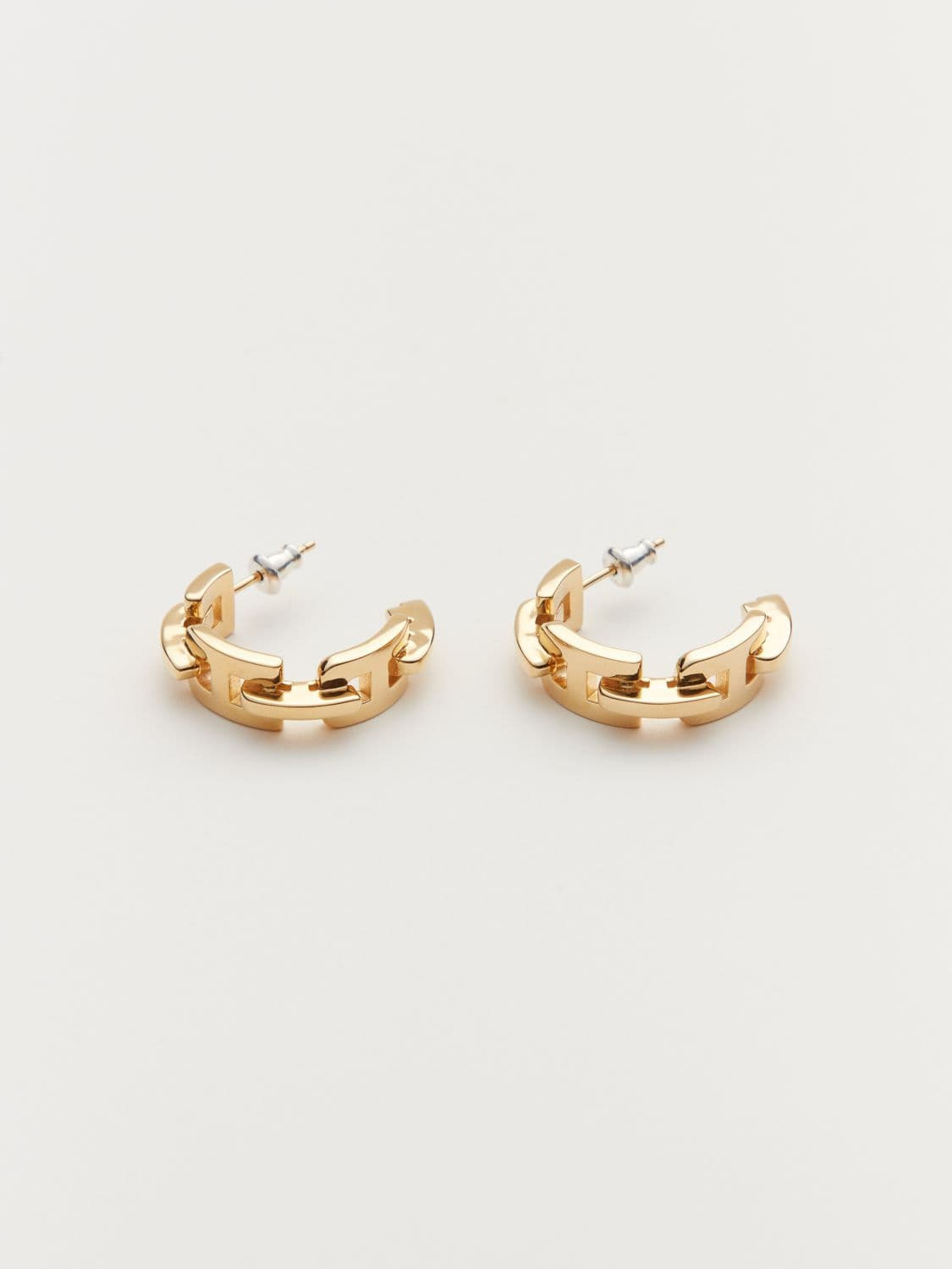 A CHAIN RING EARRINGS 詳細画像 Gold 1