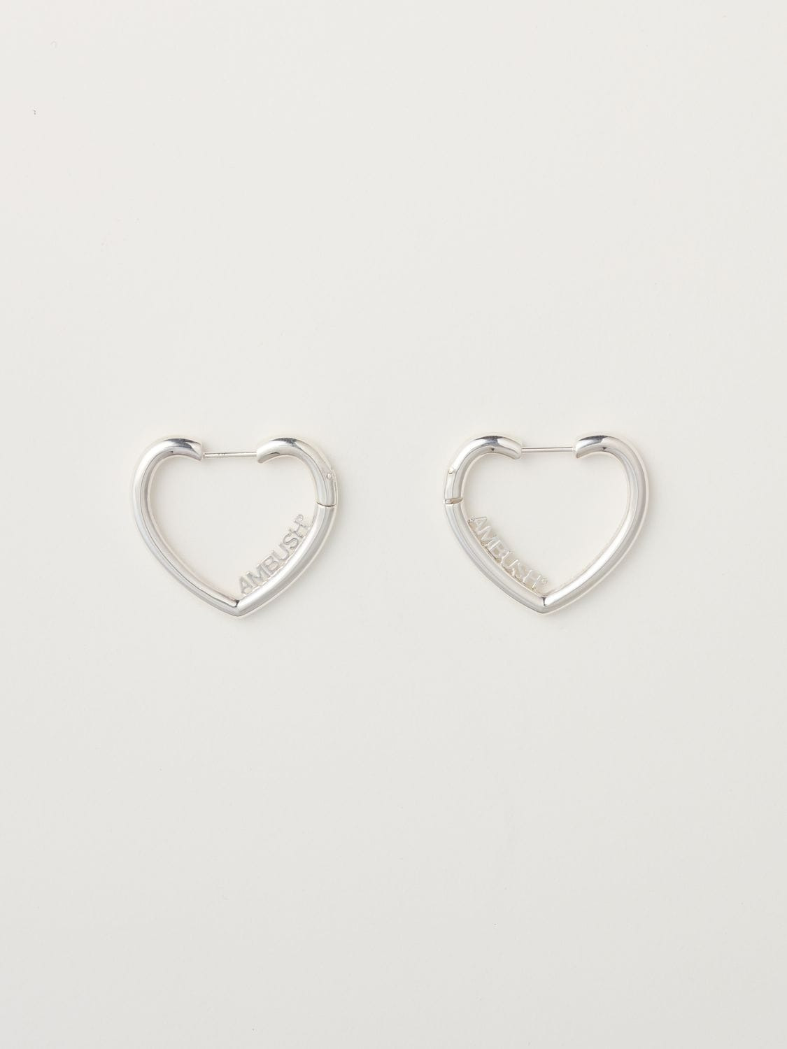 MINI HEART HOOP EARRINGS 詳細画像 Silver 1