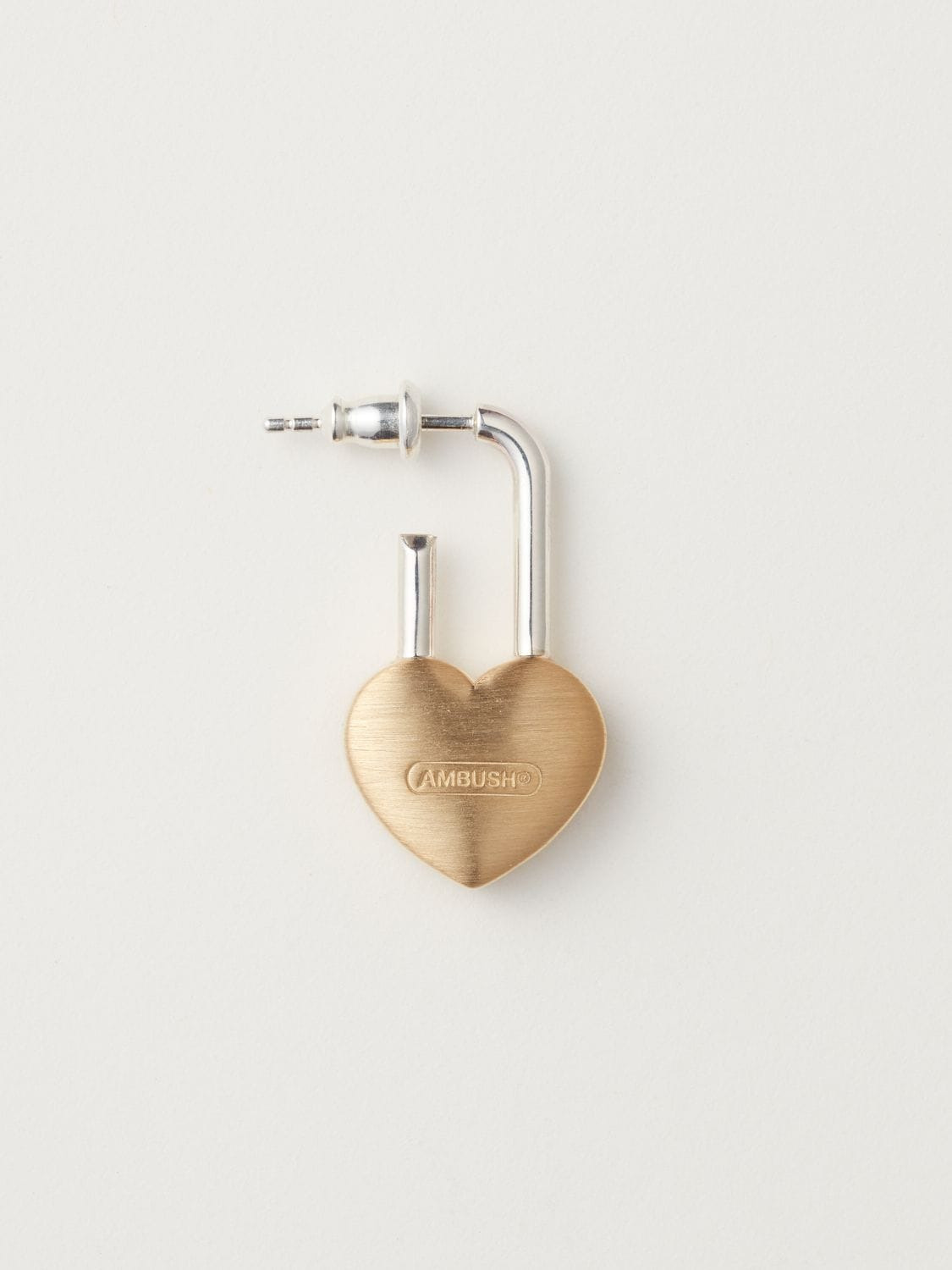SMALL HEART PADLOCK EARRING 詳細画像 Gold 1