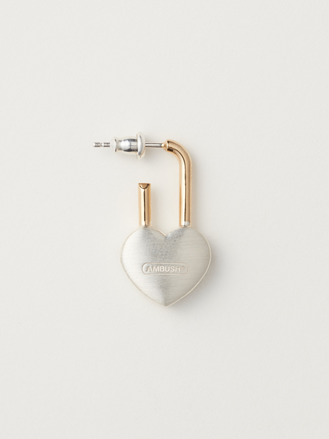 SMALL HEART PADLOCK EARRINGS 詳細画像 Silver 1