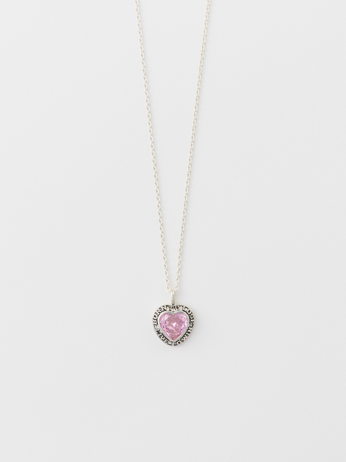 HEART CLASS RING CHARM NECKLACE 詳細画像 S.Pink 1