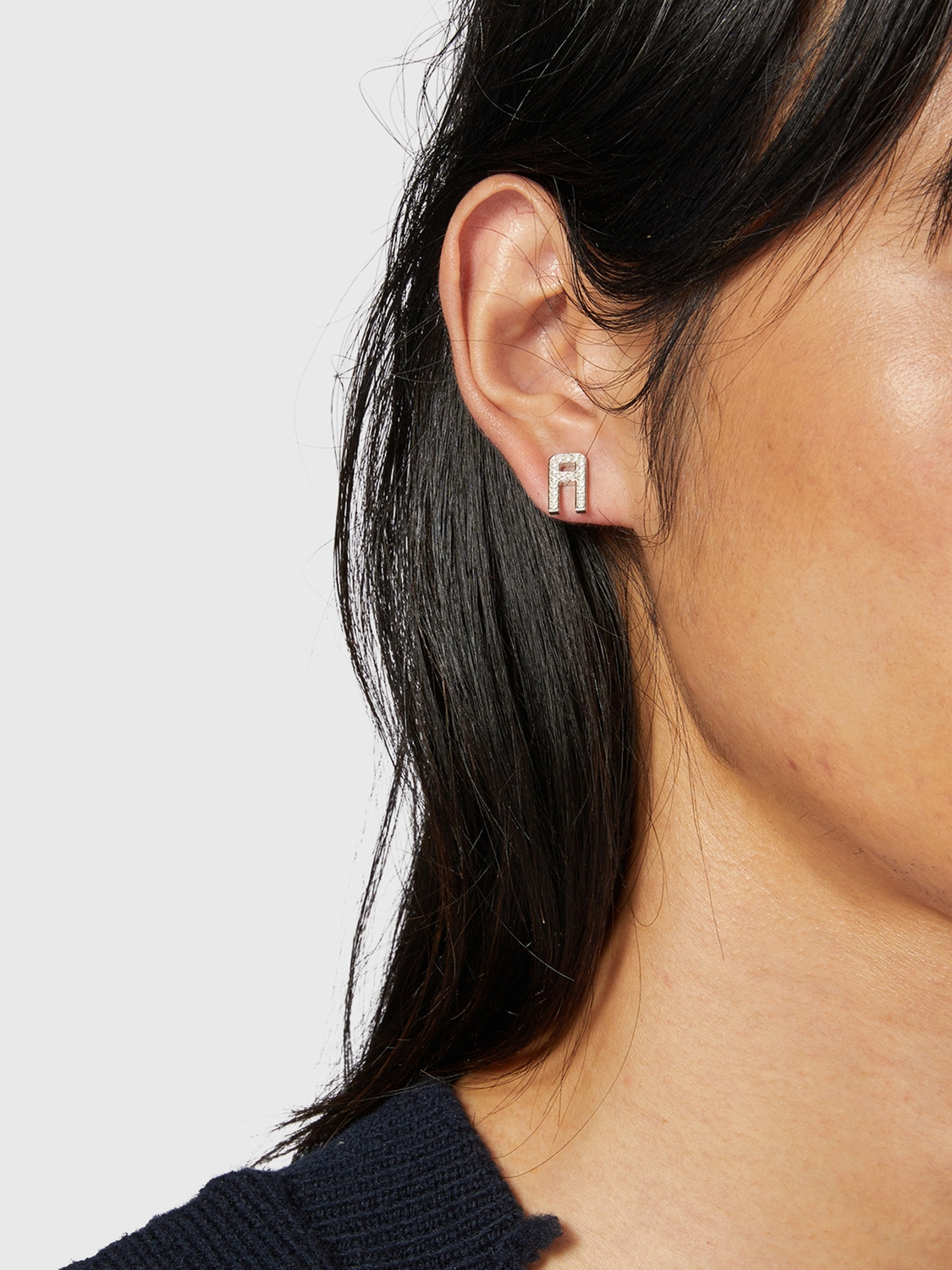 PAVE A STUD EARRINGS 詳細画像 Silver 3