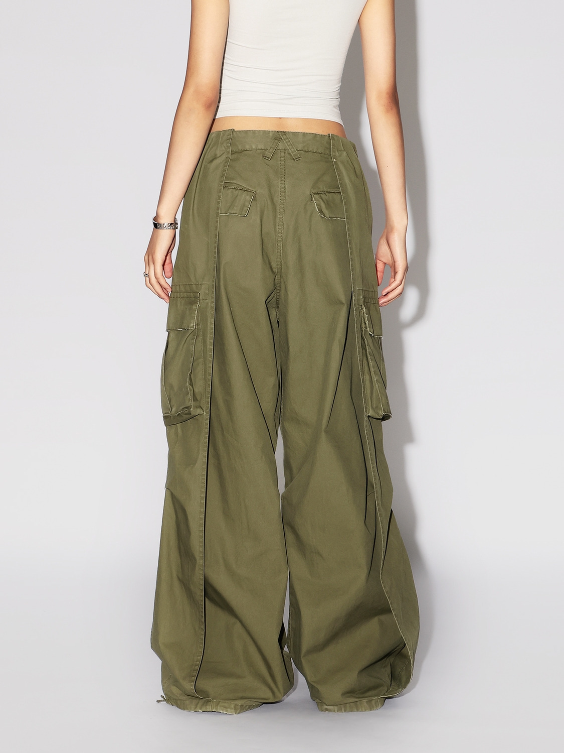 SIDE WRAP CARGO PANTS 詳細画像 Khaki 5