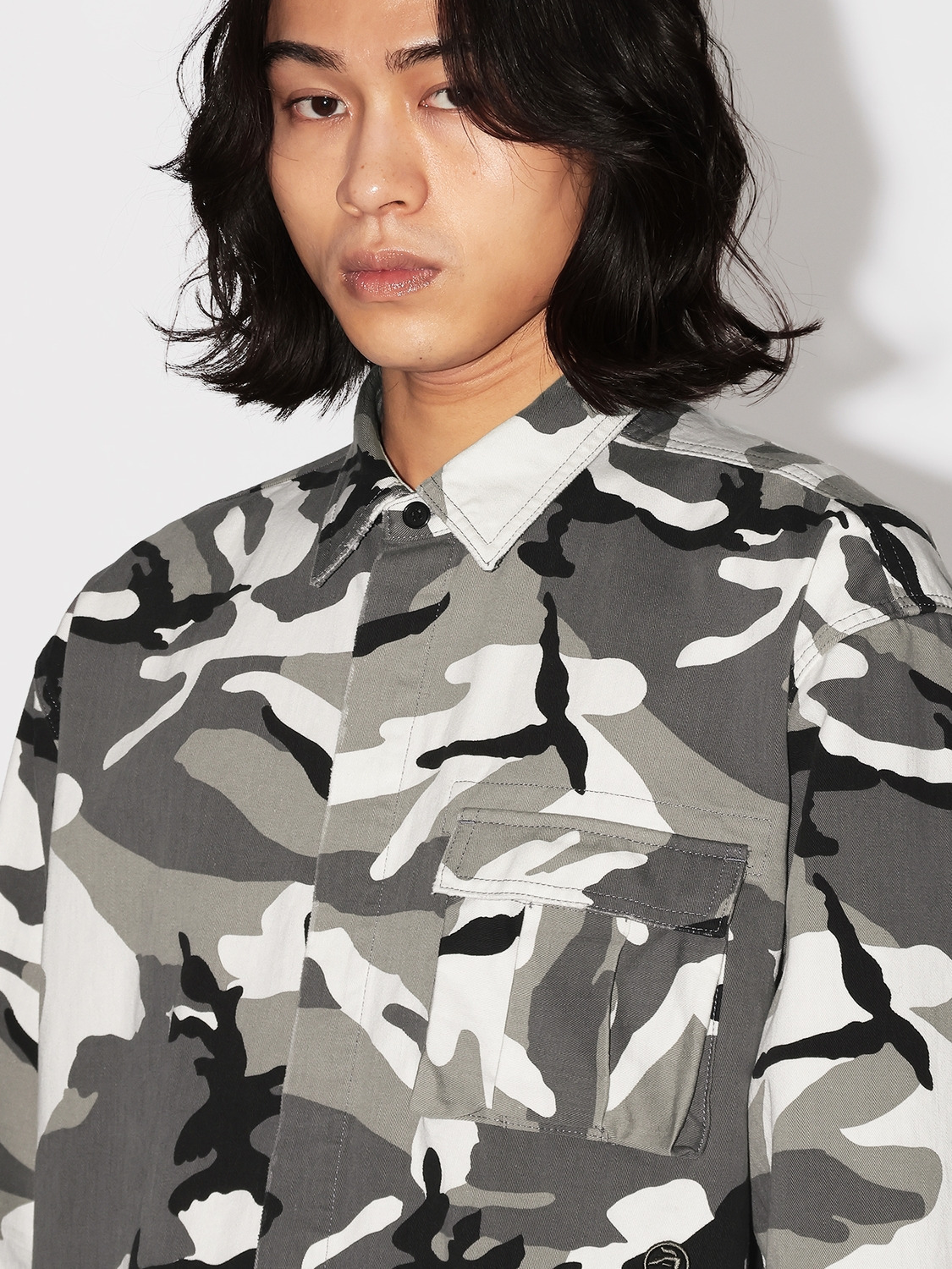CAMOFLAGE SHIRT 詳細画像 Black 5