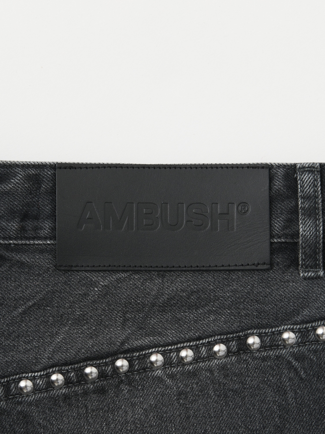 STUDS DENIM BAGGY PANTS 詳細画像 Black 6