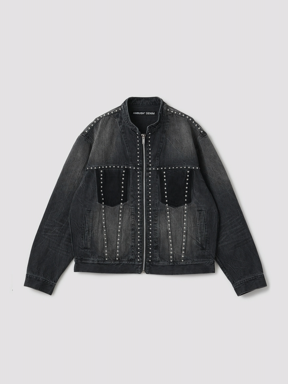 STUDS DENIM ZIP UP JACKET 詳細画像 Black 1