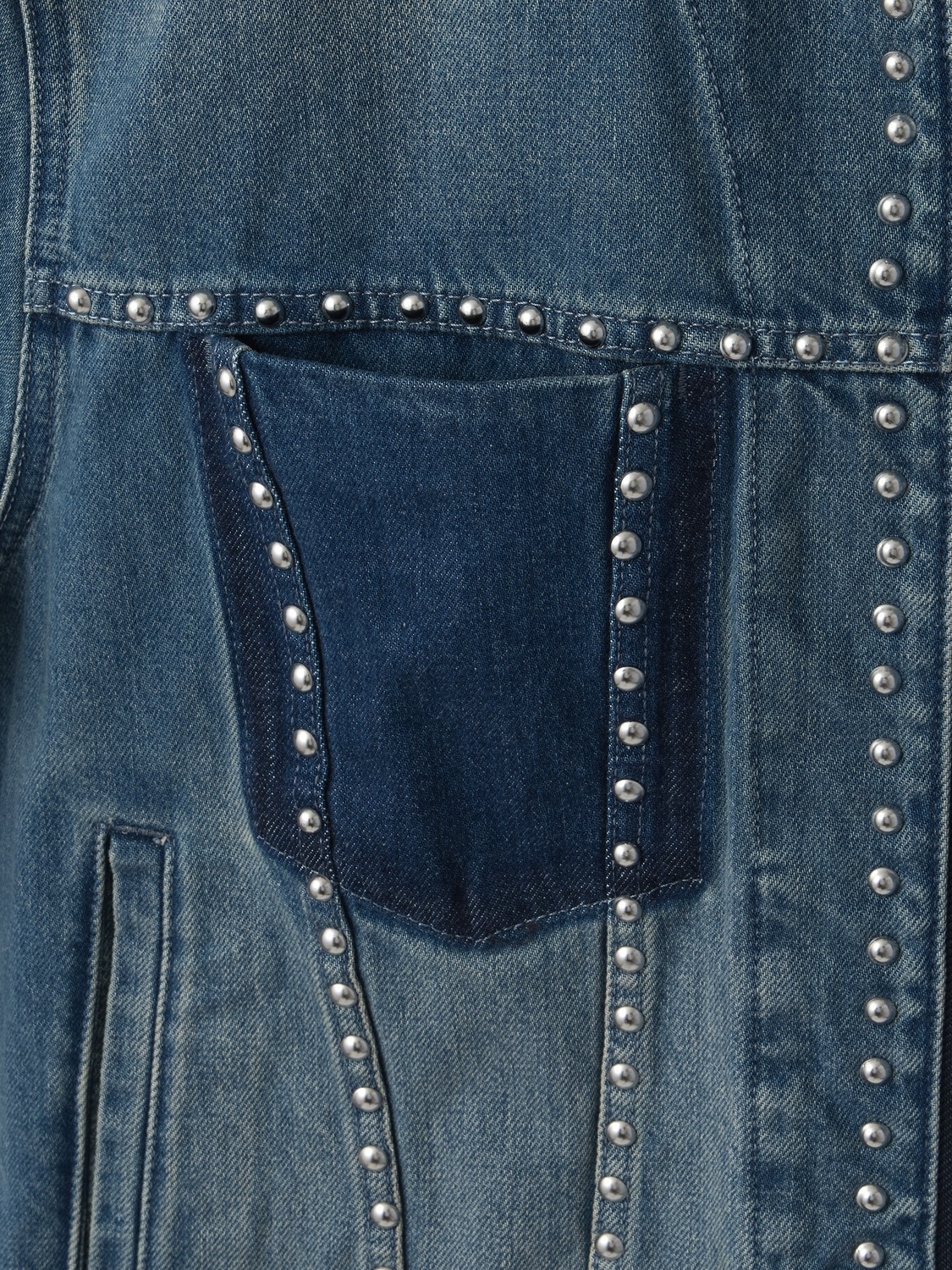 STUDS DENIM ZIP UP JACKET 詳細画像 L.Blue 3