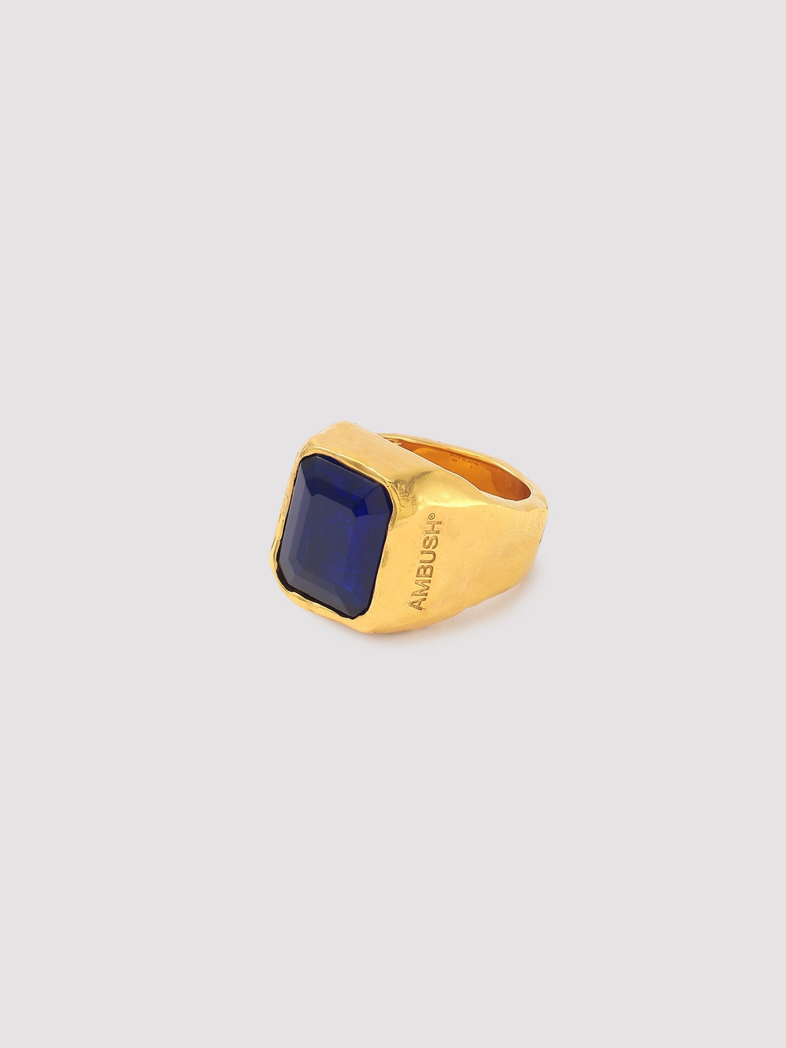SQUARE CUT STONE RING 詳細画像 Blue 1
