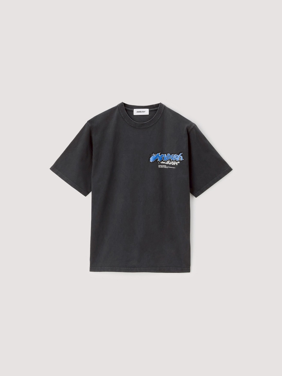 OVER DYE STRICKERS LOGO T-SHIRT 詳細画像 Black 2