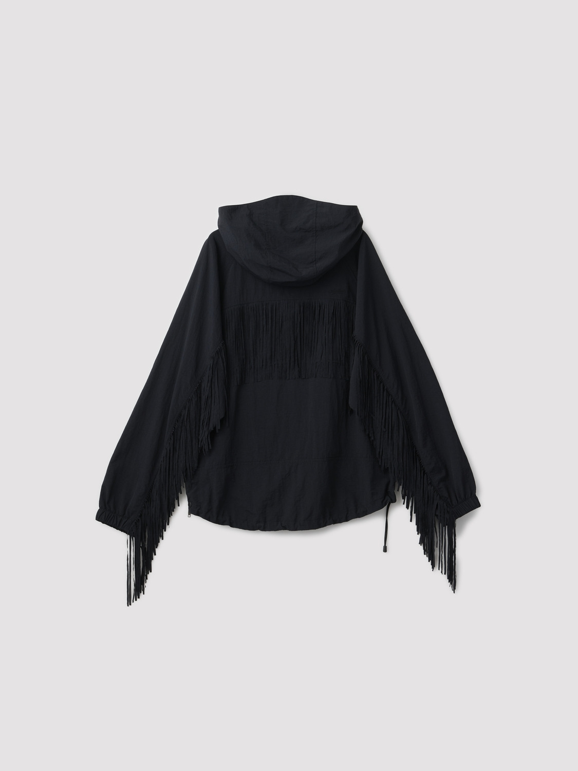 FRINGED NYLON ANORAK 詳細画像 Black 2