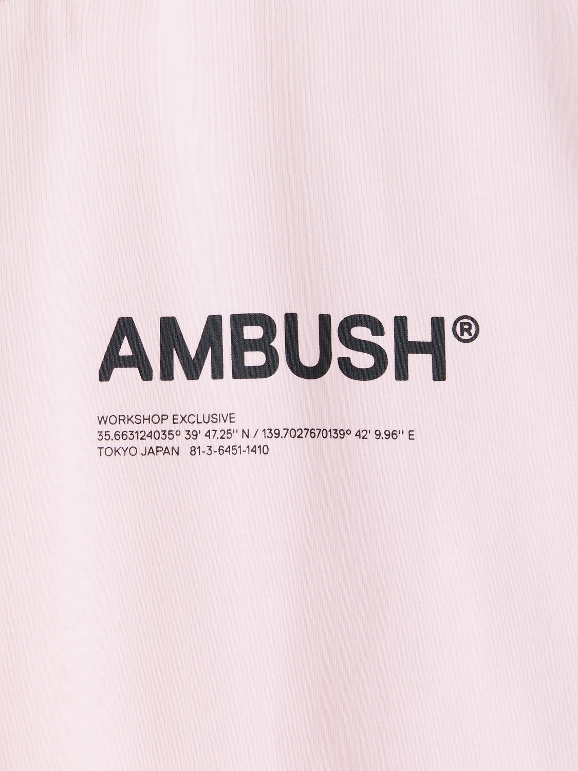 JERSEY WORKSHOP T-SHIRT 詳細画像 Pink 3