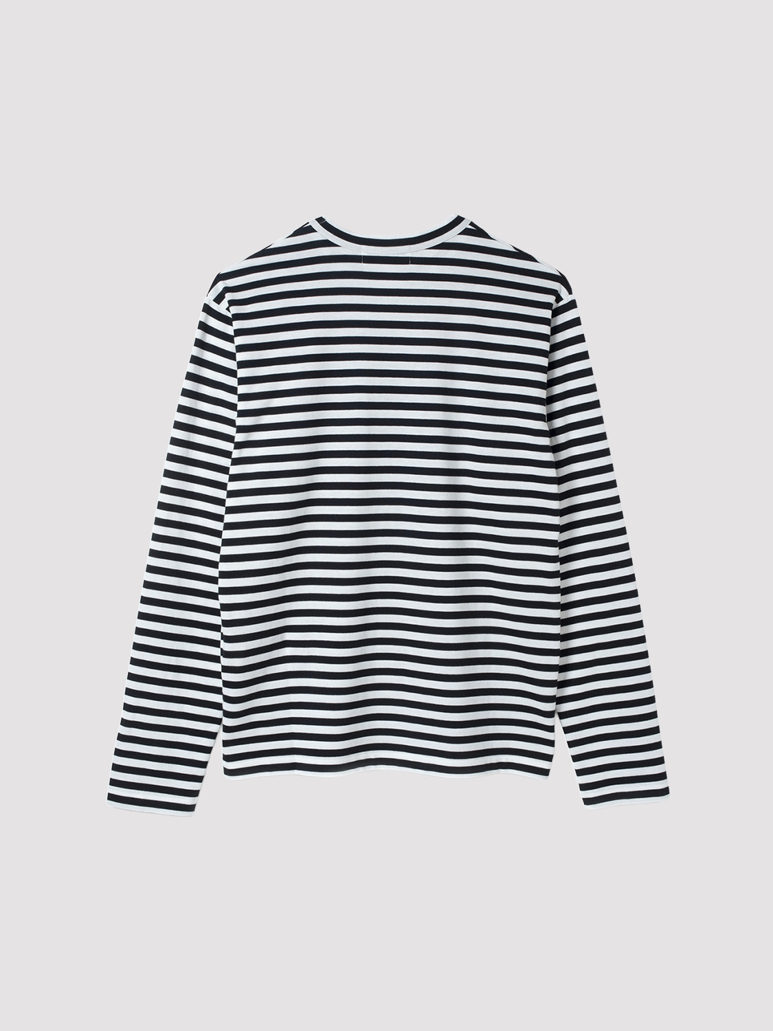 BORDER L/S T-SHIRT 詳細画像 White&times;Black 2