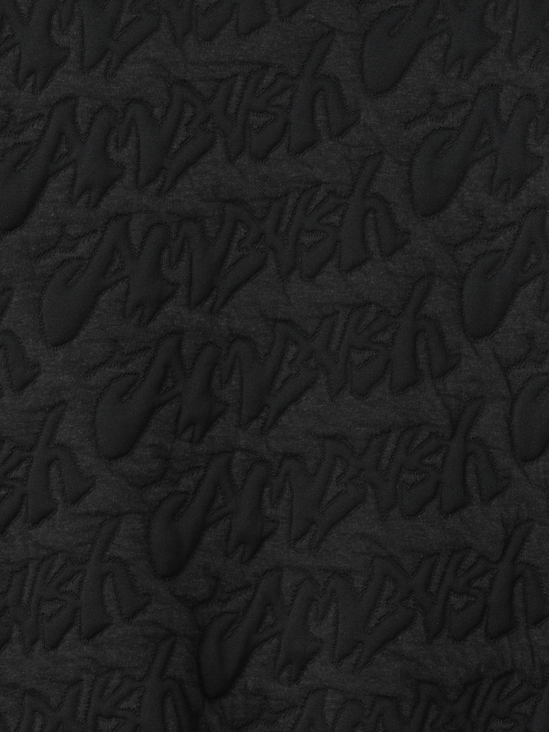 STICKERS LOGO JACQUARD ZIP HOODIE 詳細画像 Black 5