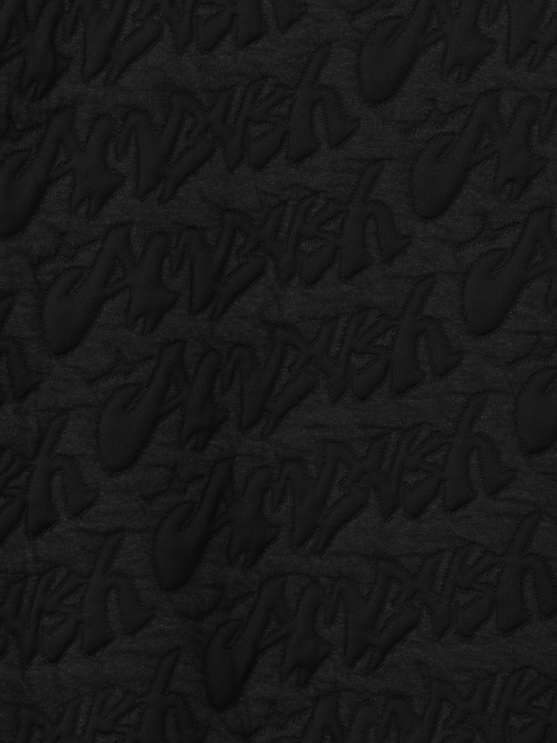 STICKERS LOGO JACQUARD CREW NECK 詳細画像 Black 4