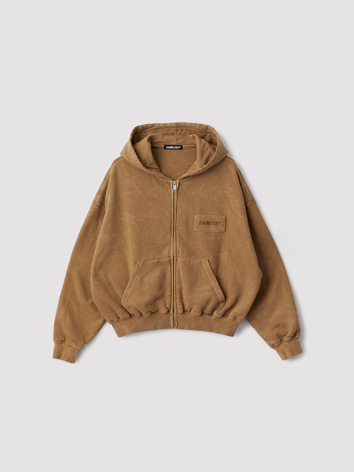 WASHED CROPPED ZIP HOODIE 詳細画像 Beige 1