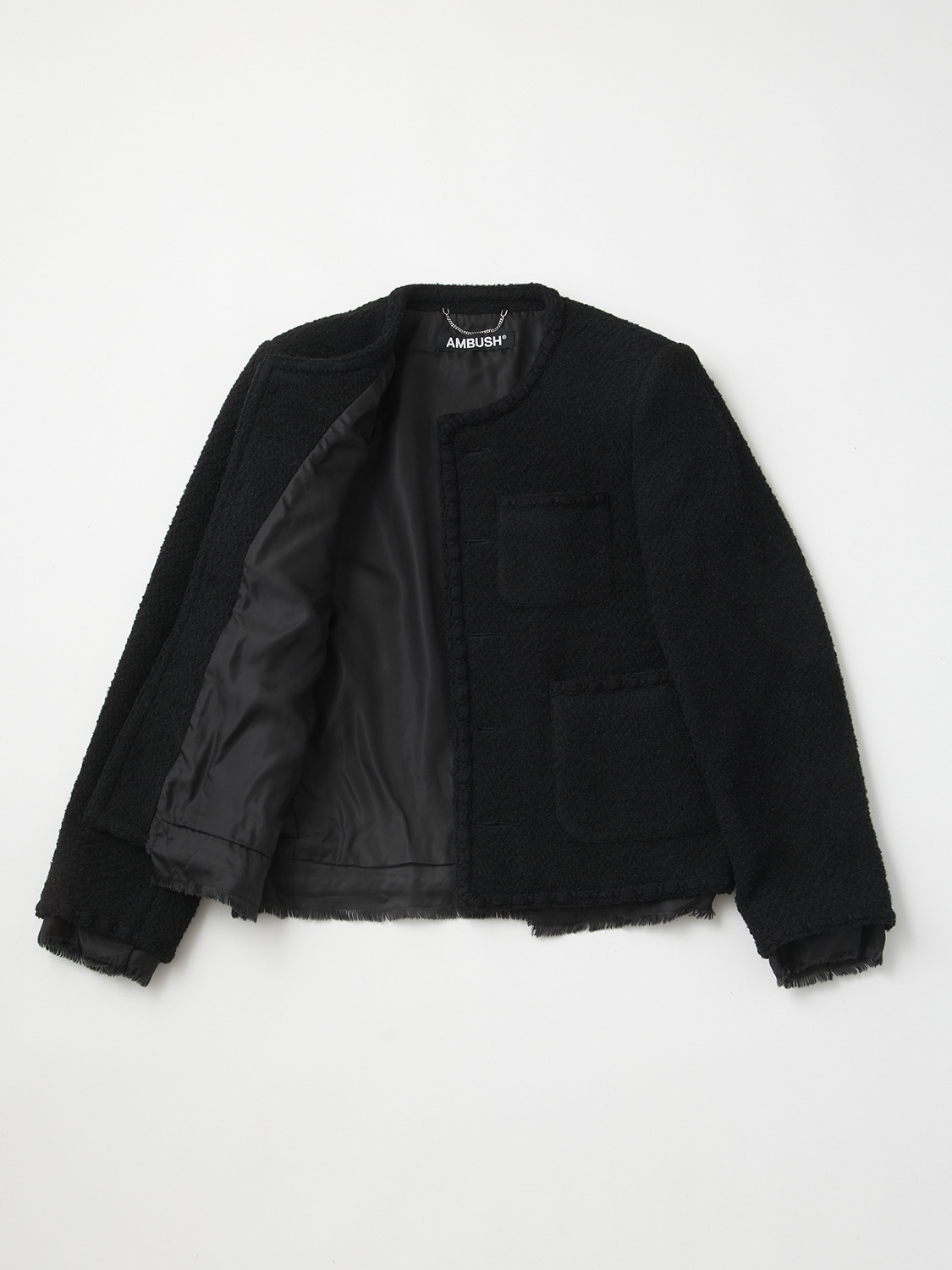 MENS TWEED JACKET 詳細画像 Black 2