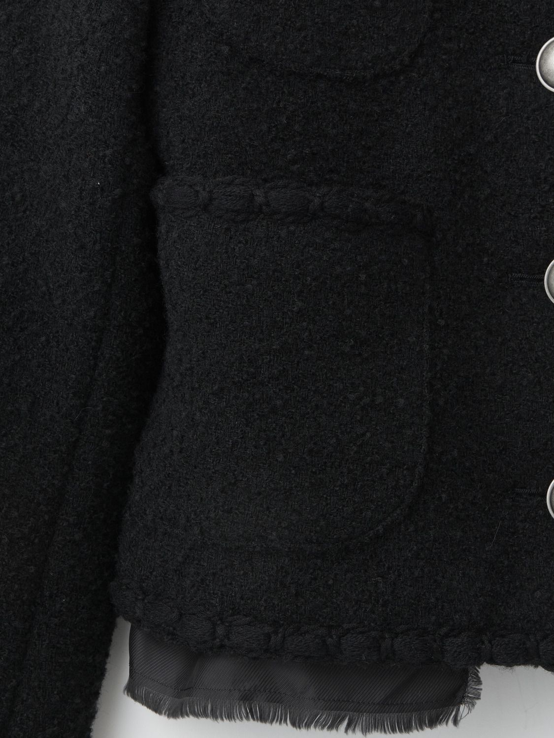 MENS TWEED JACKET 詳細画像 Black 4