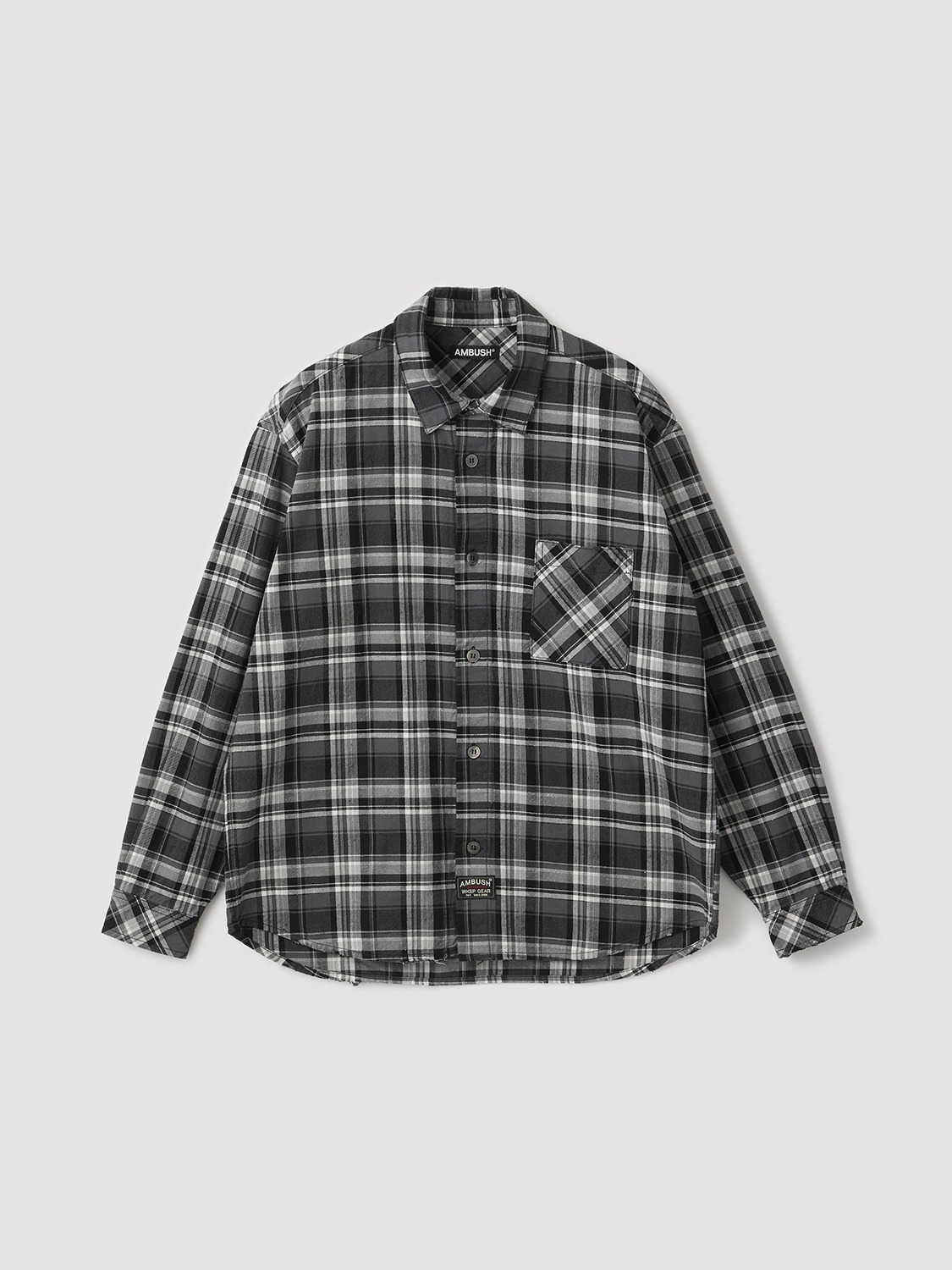 DAMAGED CHECK SHIRT 詳細画像 Black 1