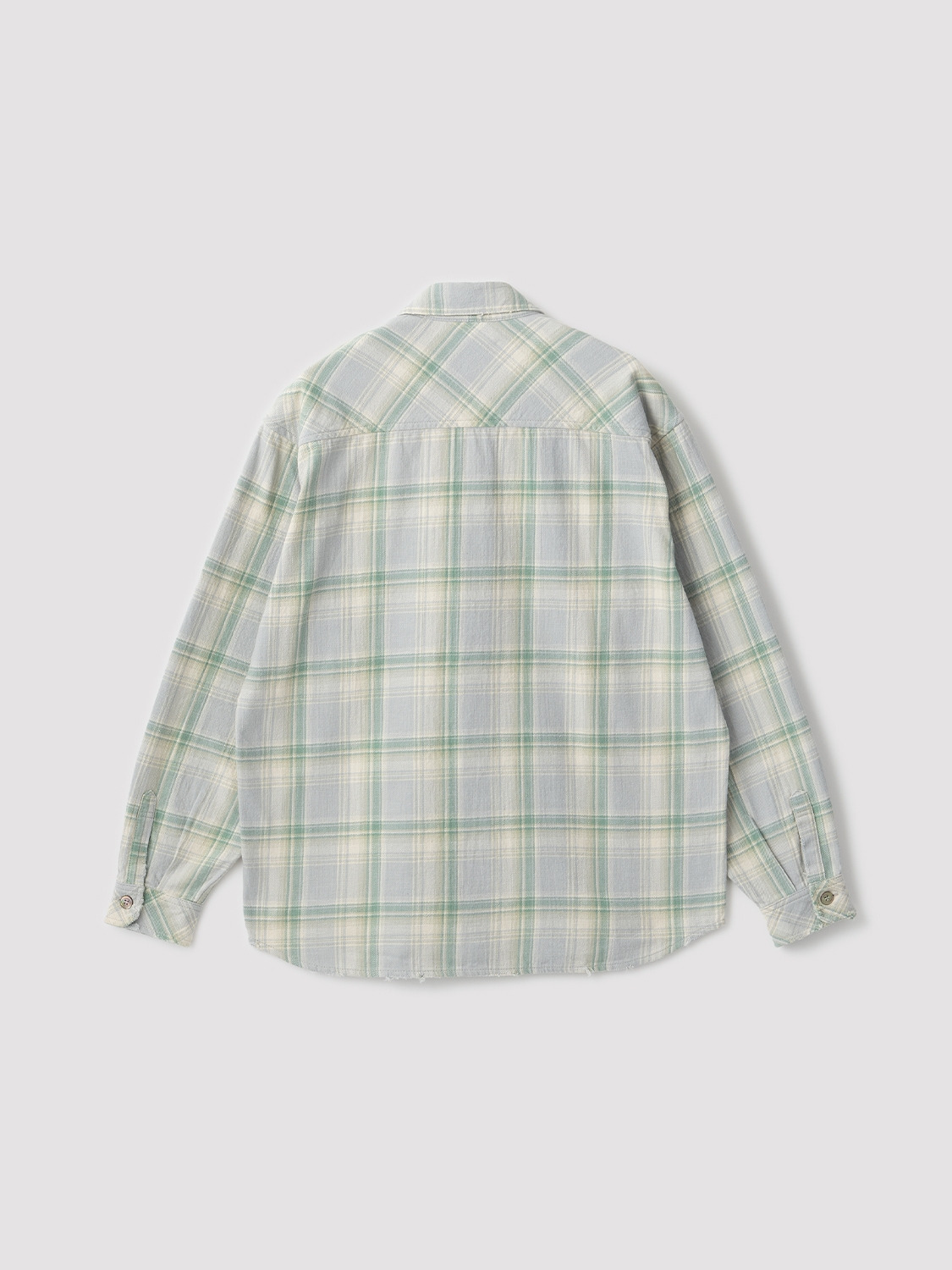 DAMAGED CHECK SHIRT 詳細画像 Mint 2